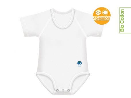 J Bimbi Body 0-36M Coton Bio 4 Saisons Blanc