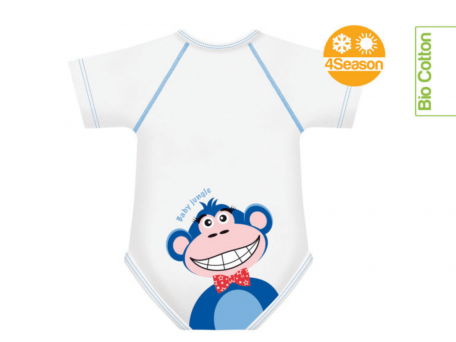 J Bimbi Body 0-36 mois en coton bio 4 saisons Baby Jungle Singe
