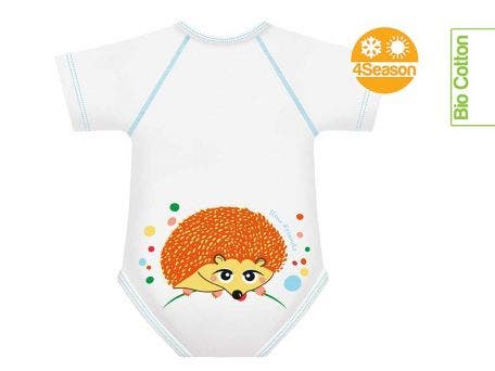 J Bimbi Body 0-36M Coton bio 4 saisons Slow Friends Hérisson
