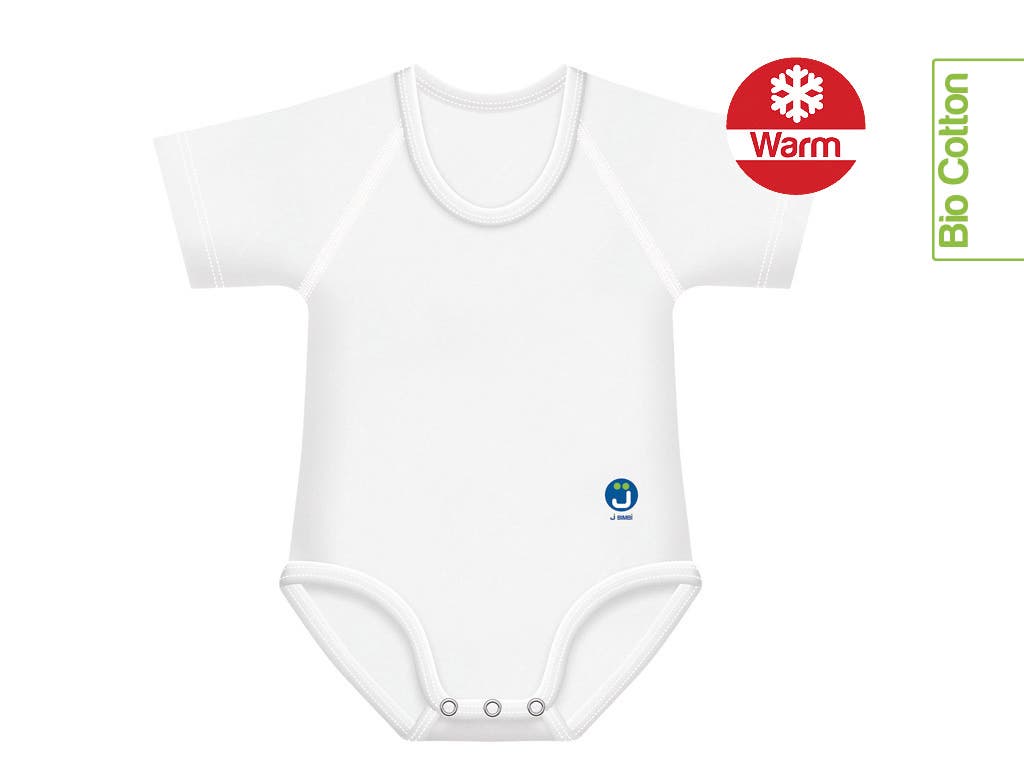 J Bimbi Body d'hiver en coton bio Warm, couleur blanc, 0-36 mois