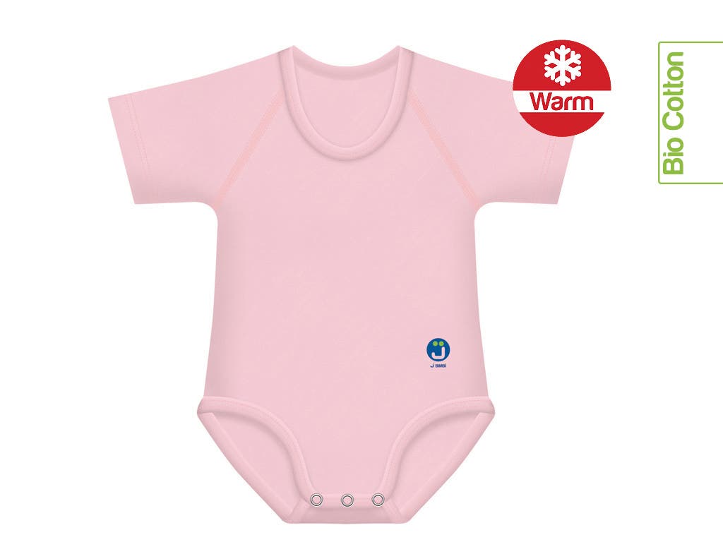 J Bimbi Body bio d'hiver en coton chaud, couleur rose, 0-36 mois