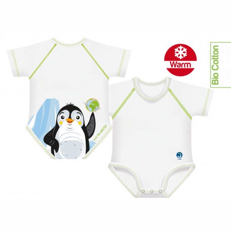 J Bimbi Body Bio Caldo Cotone Bio Warm Pinguino 0-36 Mesi