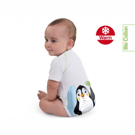 J Bimbi Body Bio Caldo Cotone Bio Warm Pinguino 0-36 Mesi