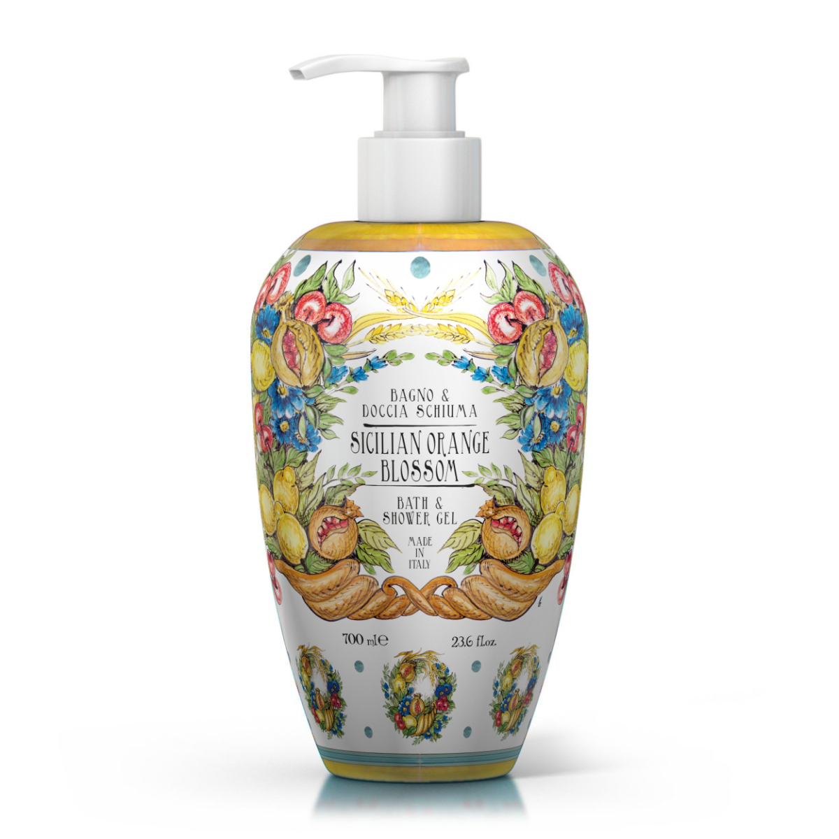 Le Maioliche Sicilian Orange Blossom Gel douche et bain moussant 700 ml