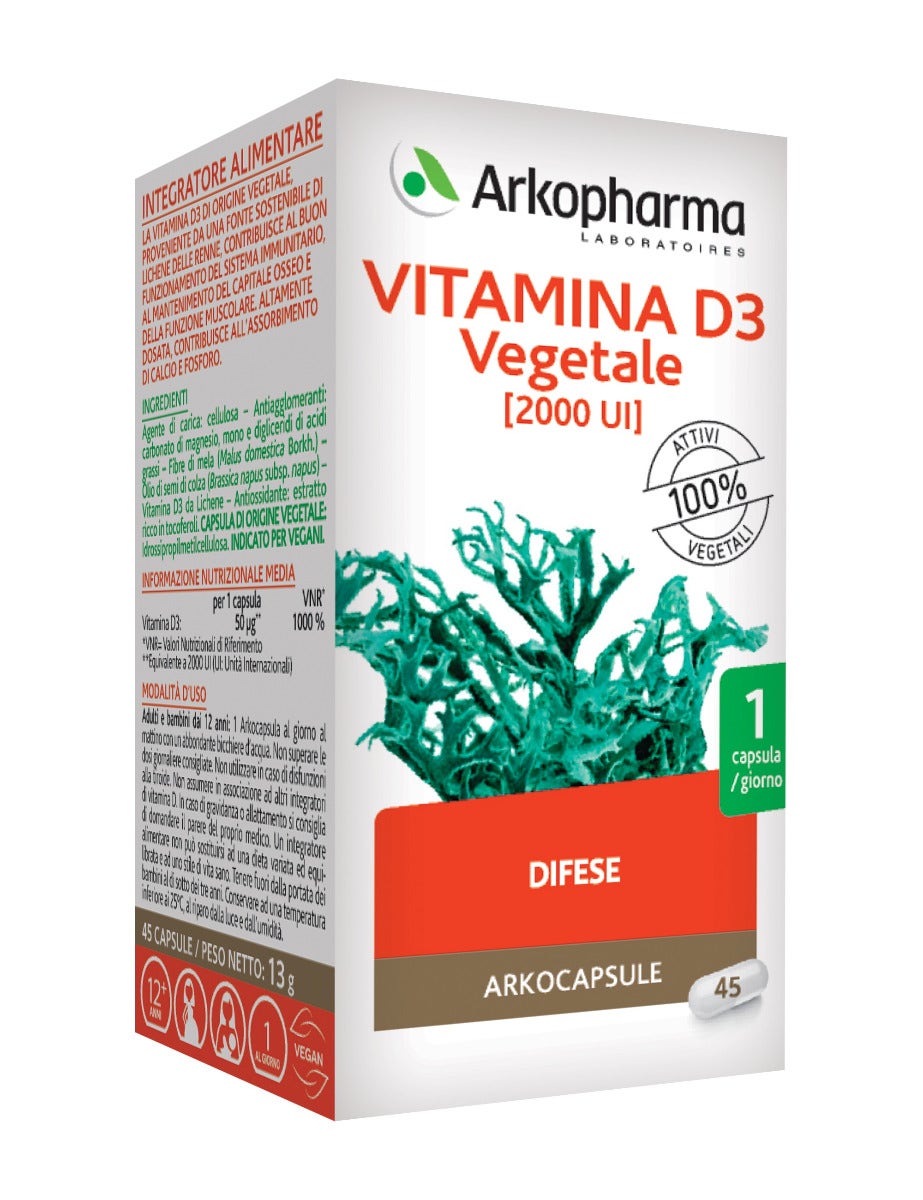 Arkopharma Vitamine D3 Végétale 45 gélules