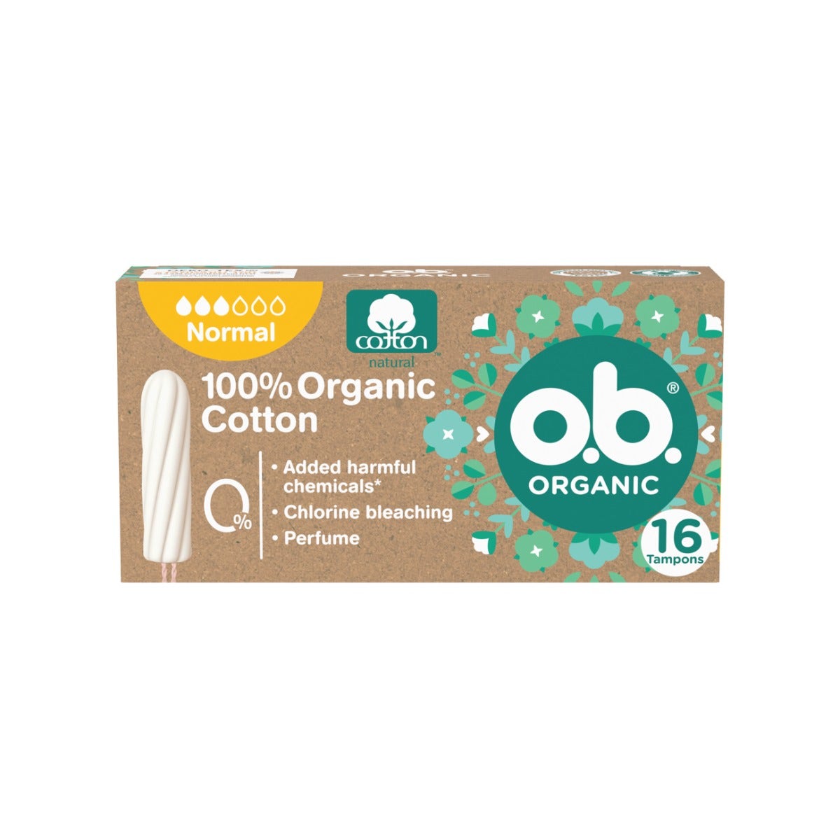 Ob Pro Comfort Organic Normal 16 tampons