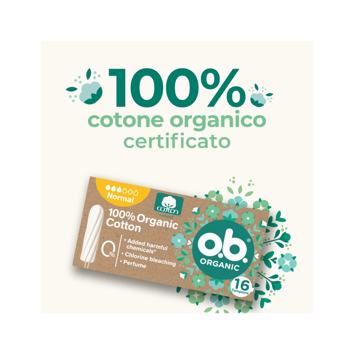 Ob Pro Comfort Organic Normal 16 tampons