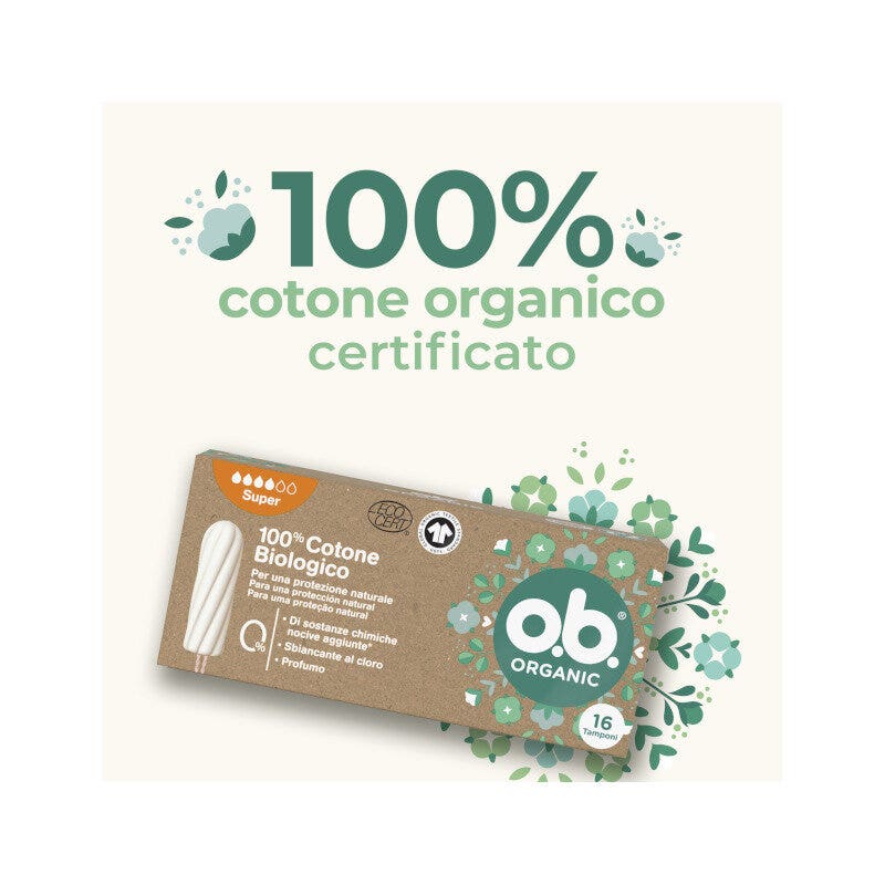 Ob Pro Comfort Organic Super 16 tampons