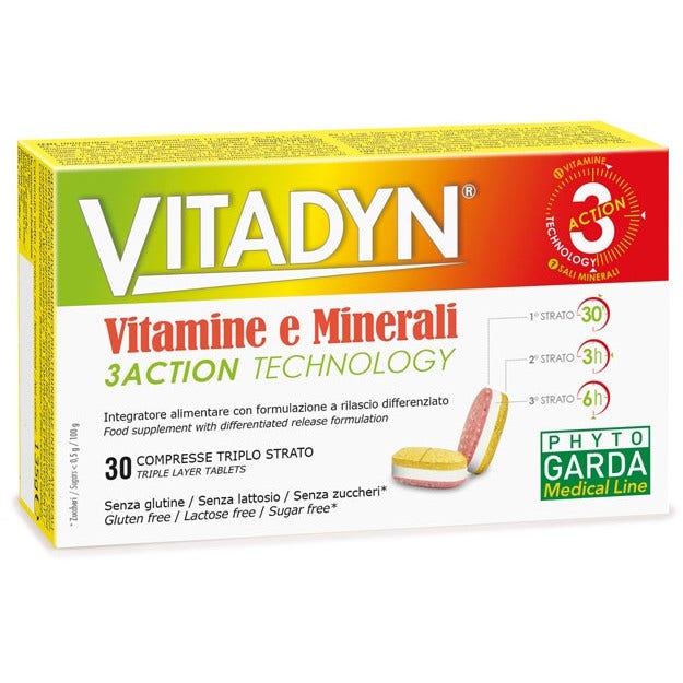 Vitadyn Vitamines/Minéraux 30 comprimés à libération prolongée