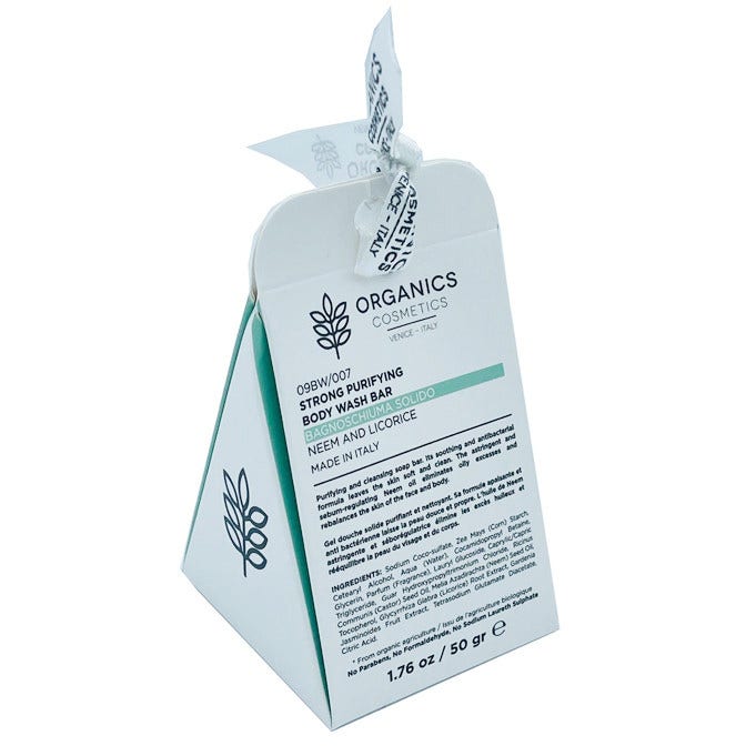 Organics Cosmetics Gel douche solide au neem et à la réglisse 50 g