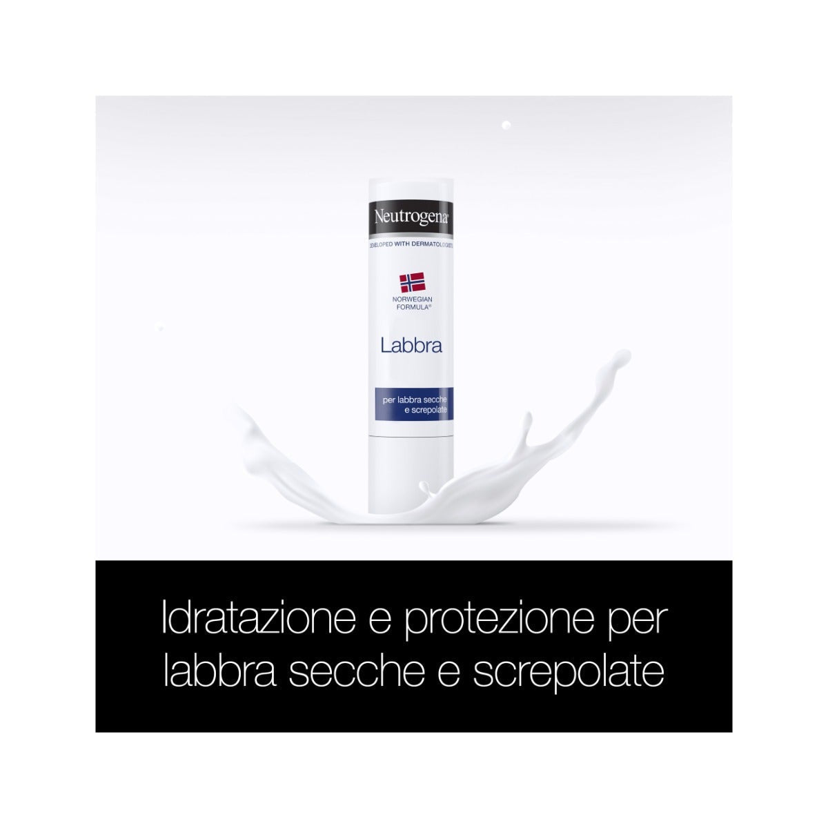 Neutrogena Baume à lèvres à la glycérine, formule norvégienne, pour lèvres sèches, baume pour lèvres gercées 4,8 g