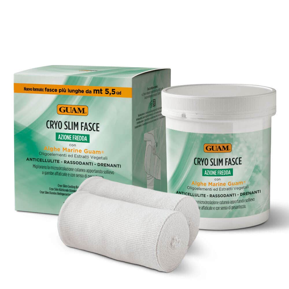 Guam Cryo Slim Bandes anticellulite raffermissantes et drainantes 2 pièces