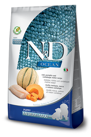 Farmina N&D Ocean Merluzzo E Zucca Cani Cuccioli Taglia Media E Grande Sacco 2,5kg