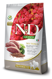 Farmina N&D Quinoa Neutered Anatra E Broccoli Cani Adulti Sterilizzati Taglia Media E Grande Sacco 12kg