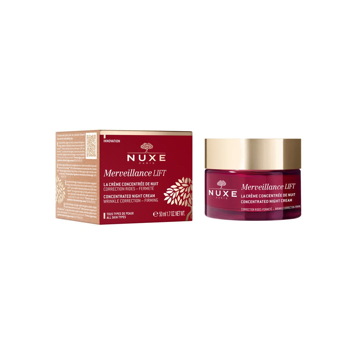 Nuxe Merveillance Lift Crema Antirughe Notte 50ml - Efficacia Anti-età