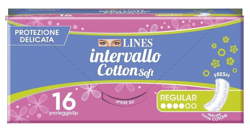 Lines Intervallo Cotton Soft Fresh 16 protège-slips