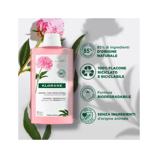 Klorane Shampooing à la pivoine bio 400 ml