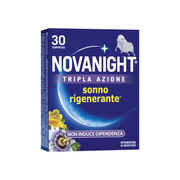 Novanight Triple Action à la mélisse et à la mélatonine pour dormir, sans gluten, 30 comprimés