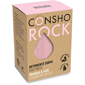 Bioearth Consho Rock Gel Douche Fraise/Aloès 50 g