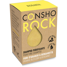 Bioearth Consho Rock Shampoo Purificante Fiori D'Arancio/Bergamotto 50g