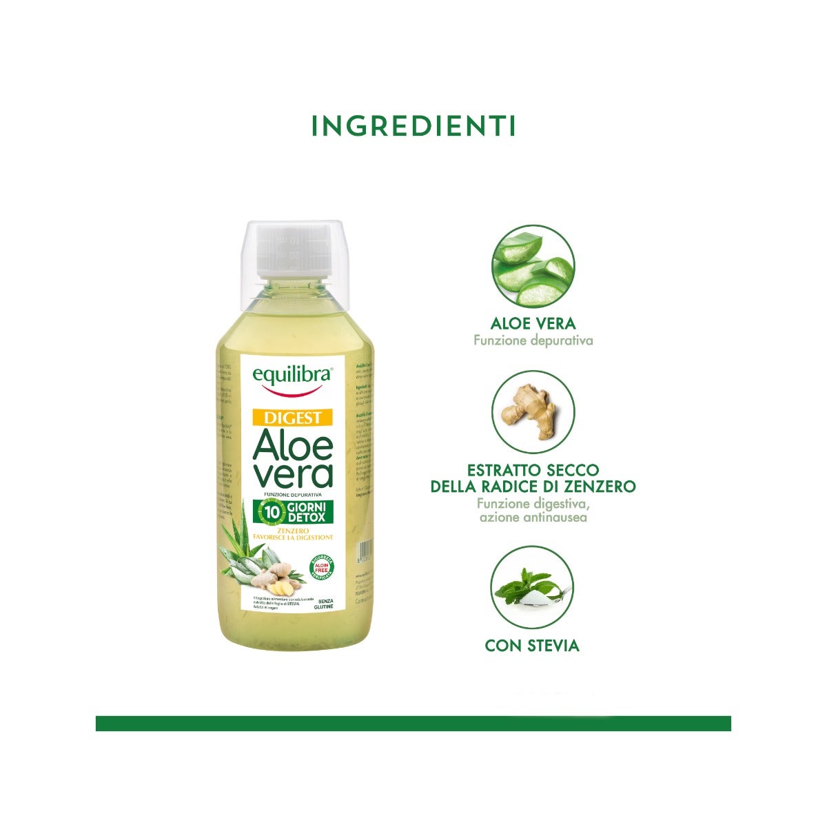 Equilibra Aloe Vera Digest Con Zenzero 500ml