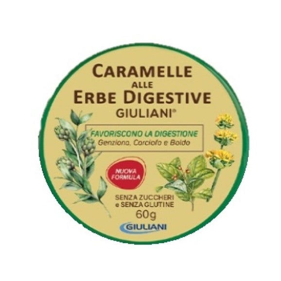 Giuliani Bonbons digestifs sans sucre, nouvelle formule, 60 g