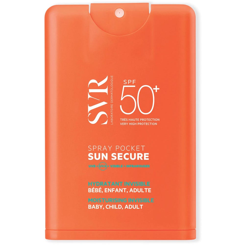 SVR Sun Secure Spray Pocket, spray solaire hydratant invisible SPF50+ 20 ml