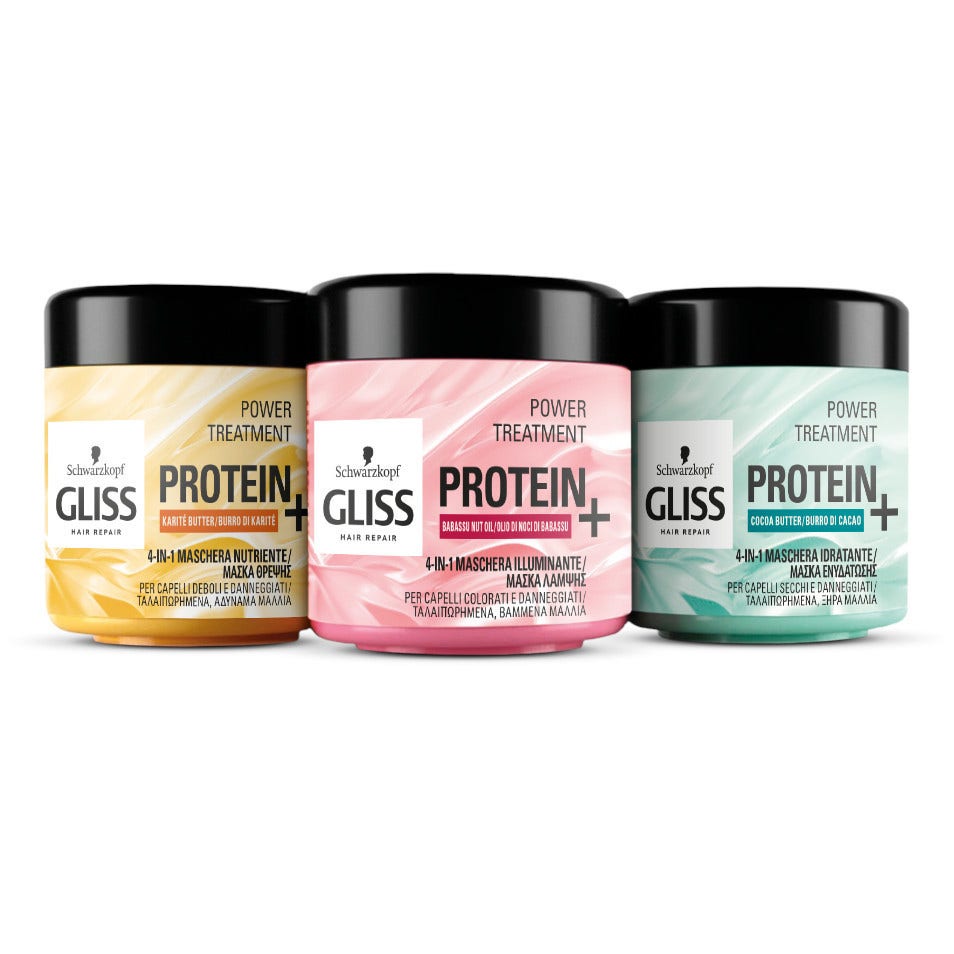 Schwarzkopf Gliss Trattamento 4In1 Protein+ Maschera Illuminante 400ml