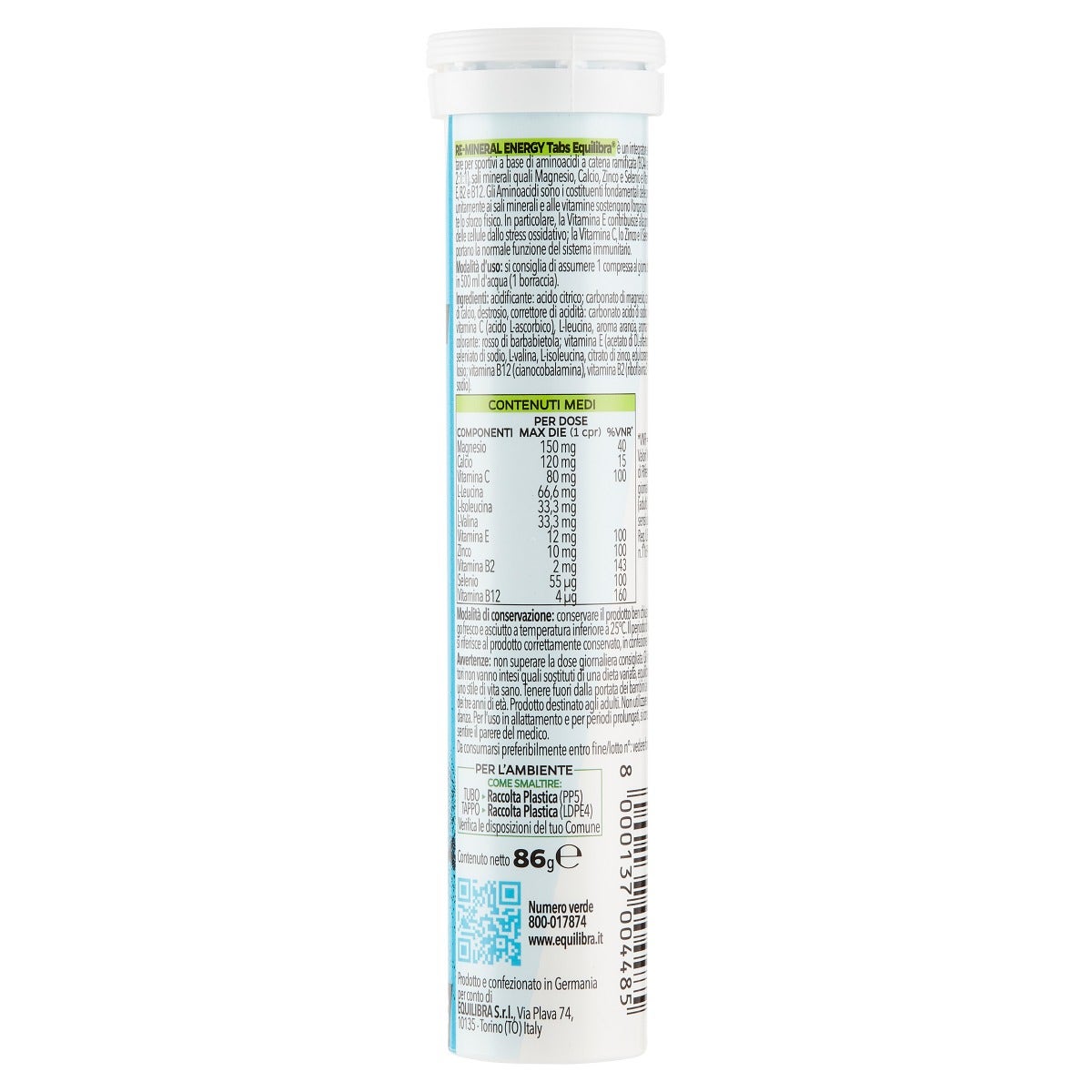 Equilibra Re-Mineral Energy Tabs 24 Compresse