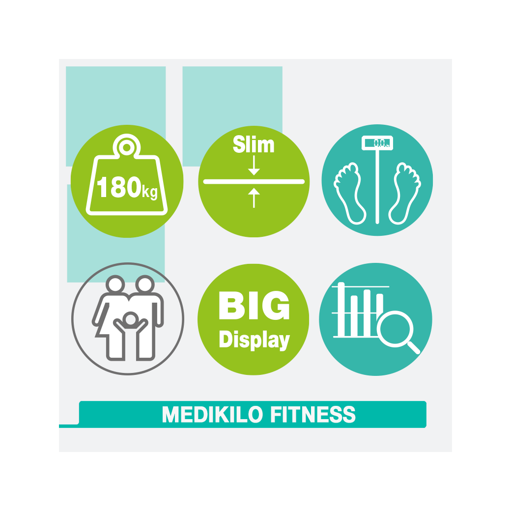 Medikilo Fitness Bilancia Pesapersone Professionale
