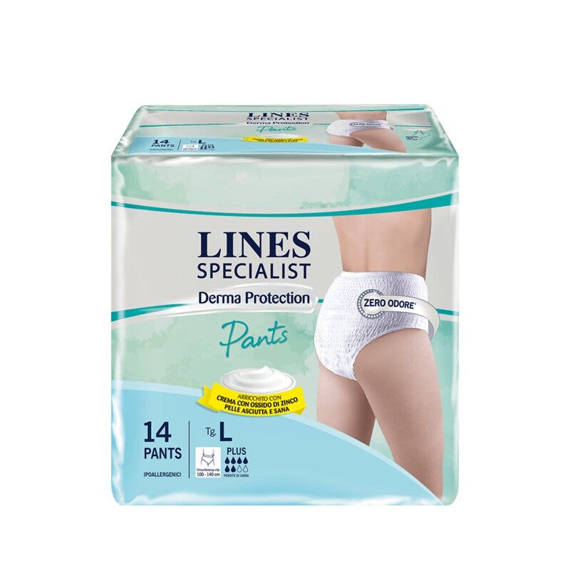 Lines Specialist Derma Protection Culottes Unisexe Plus Taille L 14 pièces