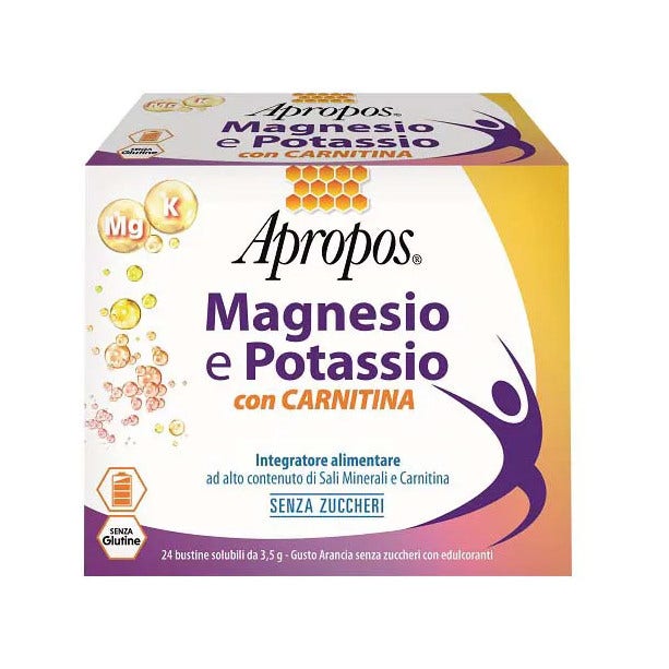 Apropos Magnésium Potassium Carnitine 24 x 3,5 g sans sucres