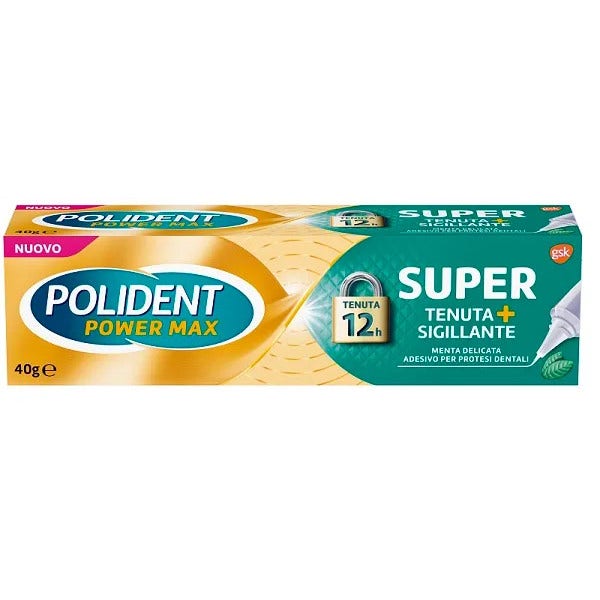 Polident Super Tenuta + Sigillante Menthe Douce Adhésif pour prothèses dentaires 40 g