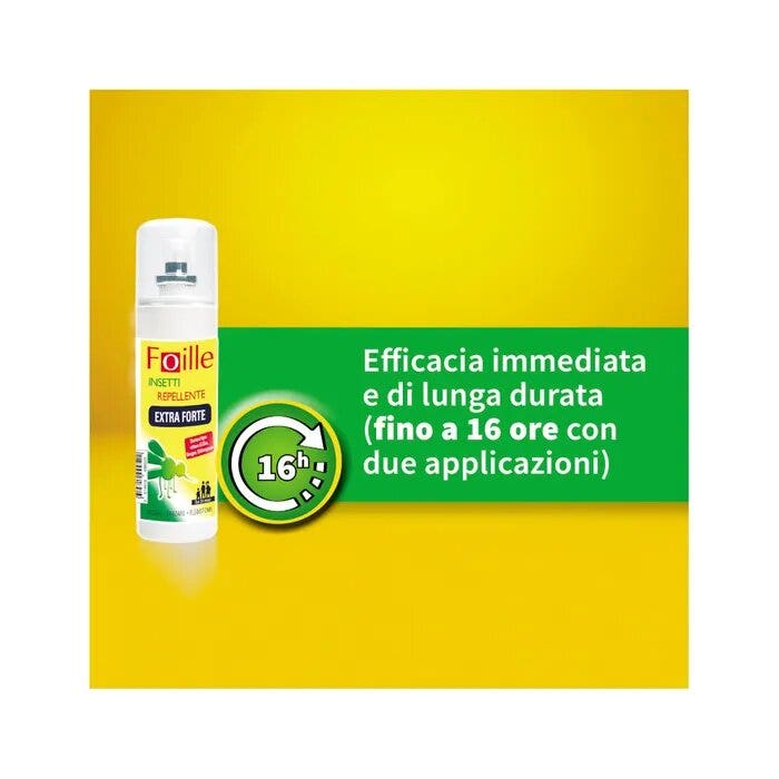 Foille Insectifuge Extra Fort DEET 50 %, Spray anti-moustiques, tiques et phlébotomes 100 ml