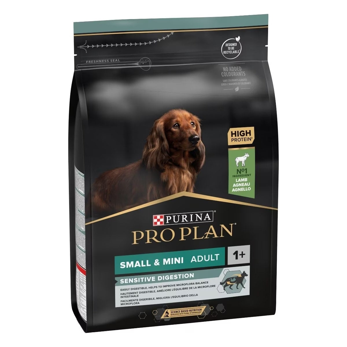 Purina Pro Plan Small & Mini Adult Sensitive Digestion Croquettes à l'agneau pour chiens adultes de petite taille/mini, sac de 3 kg