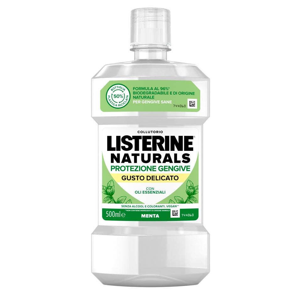 Listerine Naturals Collutorio Protezione Gengive Gusto Delicato 500ml