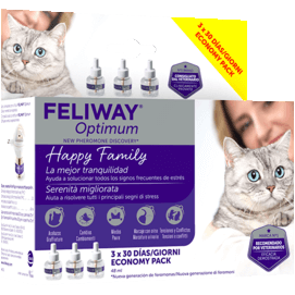 Feliway Optimum Recharge pour diffuseur 3x48 ml Anti-stress pour chats