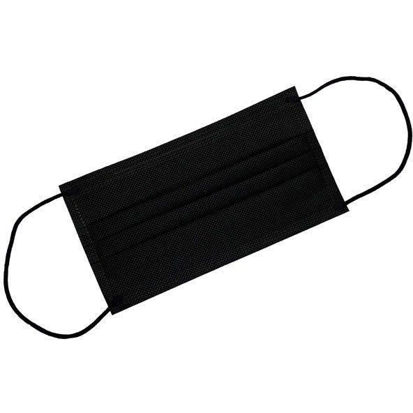 Masque chirurgical adulte noir, 10 pièces