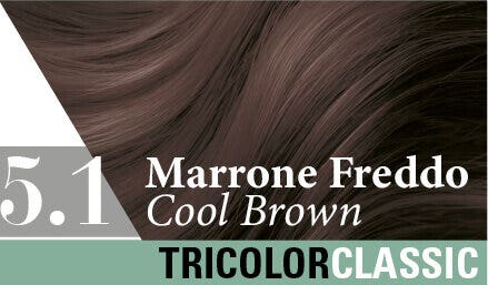 Specchiasol Tricolor Classic 5,1 Marrone Freddo 2 Tubi 50ml 2 Shaker 50ml + 4 Bustine 8ml