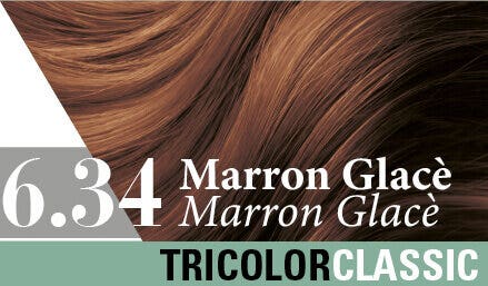 Specchiasol Tricolor Classic 6,34 Marron Glacé 2 tubes de 50 ml, 2 shakers de 50 ml + 4 sachets de 8 ml