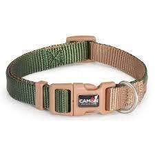 Camon Collare Regolabile Double Premium Verde/Ecru Per Cani Cuccioli 10x200cm/300mm
