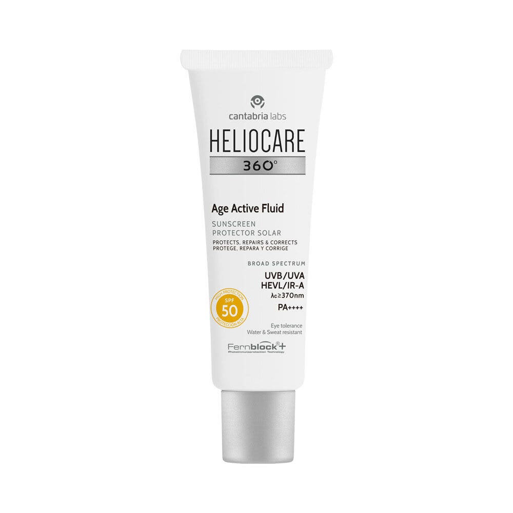 Heliocare 360° Age Active Fluide de protection solaire SPF 50 pour le visage 50 ml