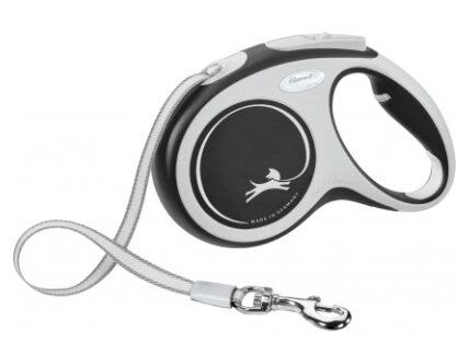 Trixie Flexi New Comfort Guinzaglio In Fettuccia Per Cani Taglia Media 5 Metri Nero