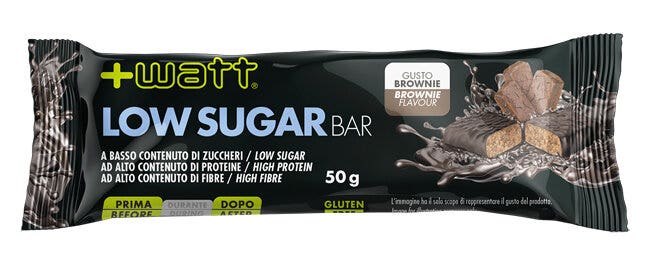 +Watt Low Sugar Barretta Gusto Brownie 50g