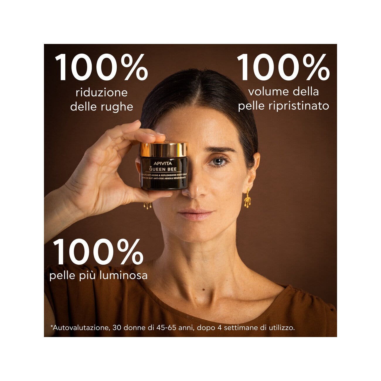 Apivita Queen Bee Night Crema Viso Notte Anti-Età Assoluta&Rimpolpante 50ml