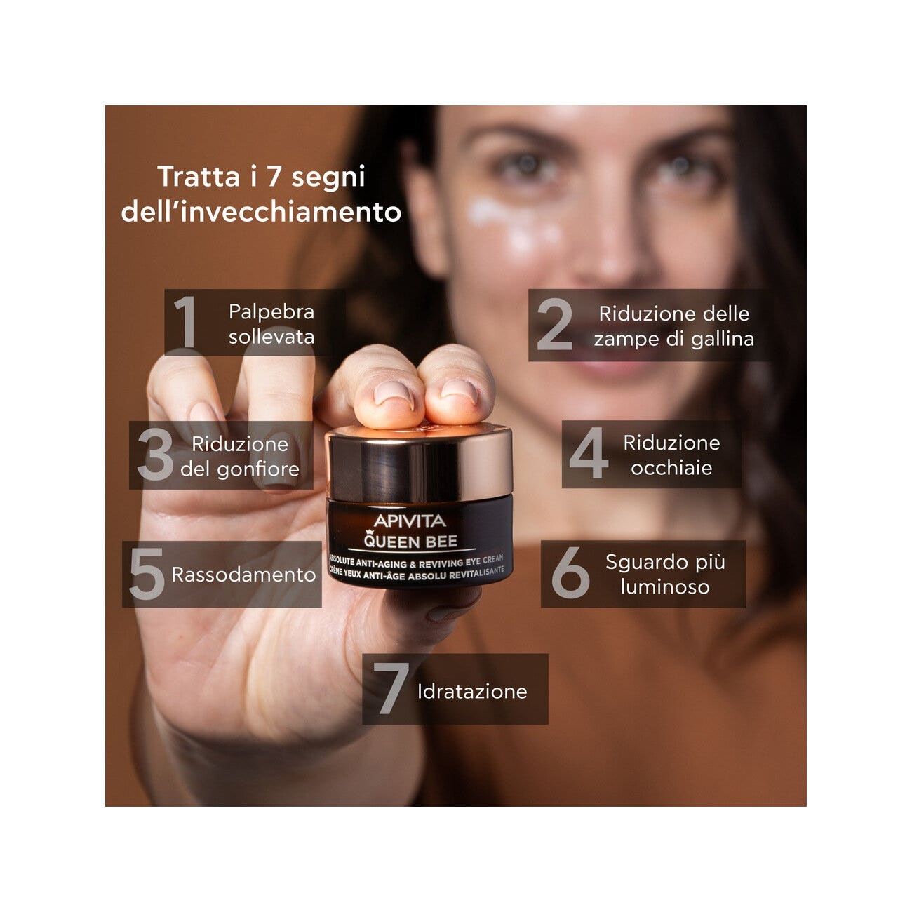 Apivita Queen Bee Eye Crema Occhi Anti-Età Assoluta&Rivitalizzante 15ml