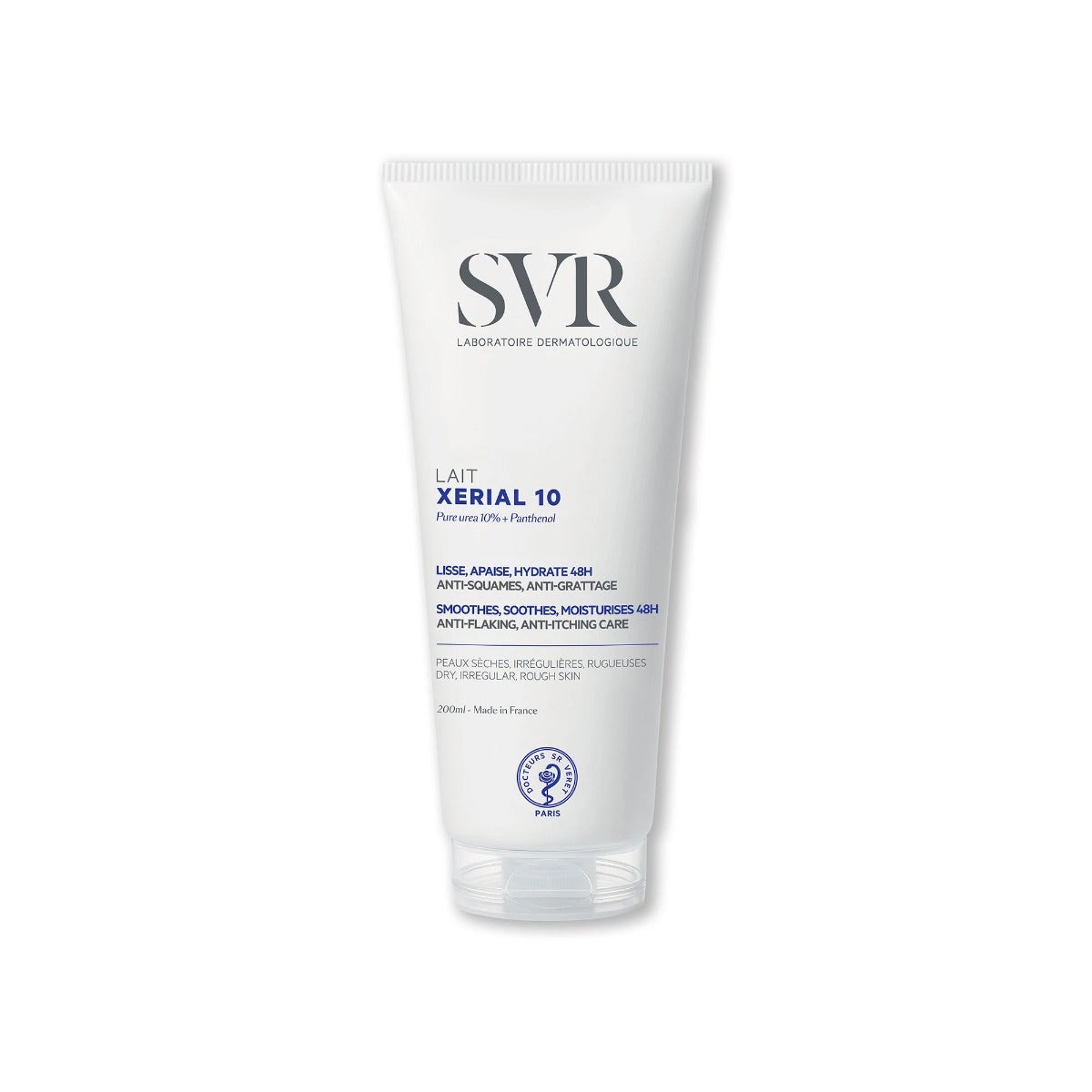 SVR Xerial 10 Lait Hydratant Apaisant pour le Corps, pour Peaux Sèches et Sensibles 200 ml