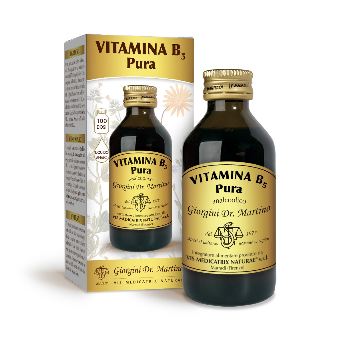 Dr Giorgini Vitamina B5 Pura  Liquido Analcoolico 100ml