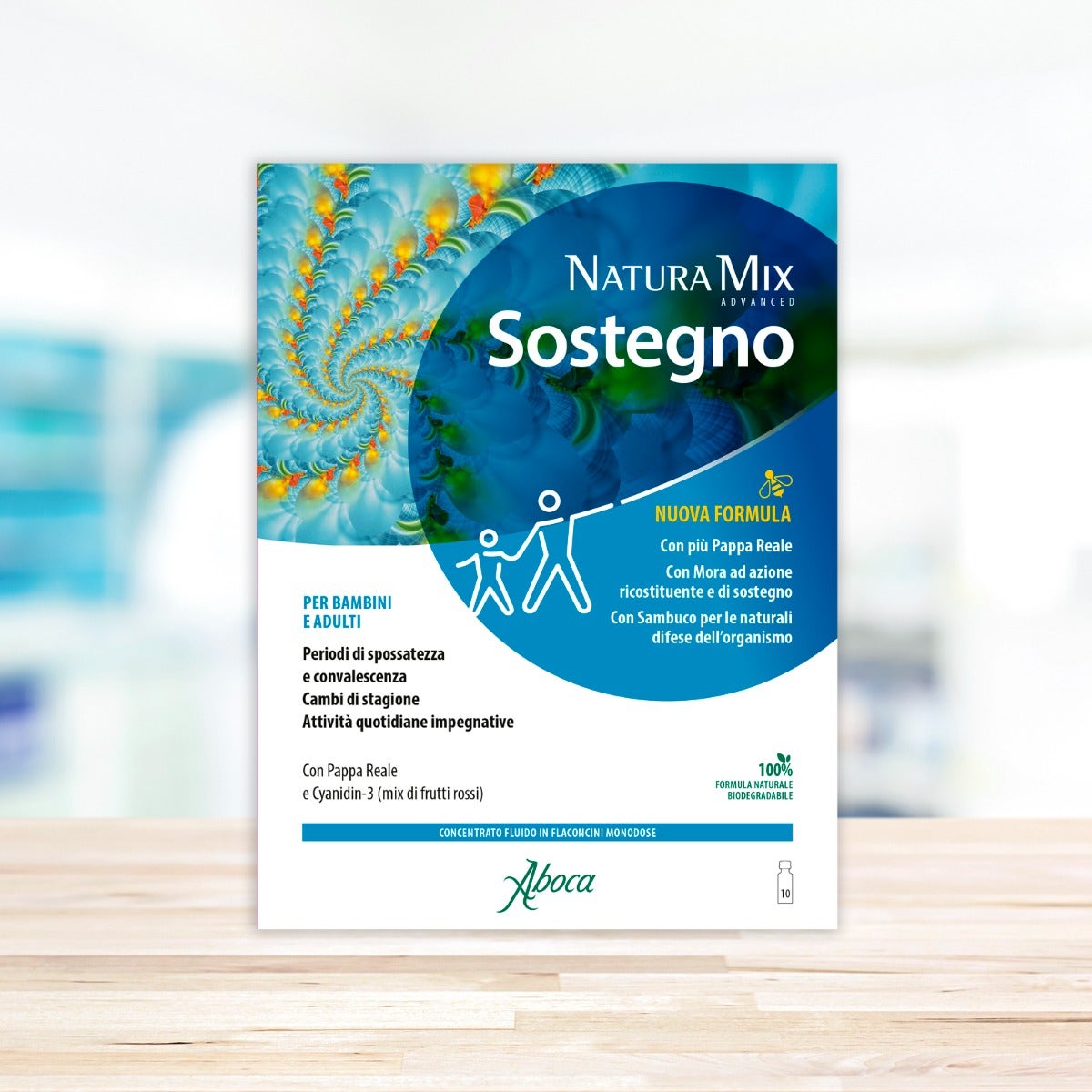 Aboca Natura Mix Advanced Sostegno 10 Flaconcini Da 15ml