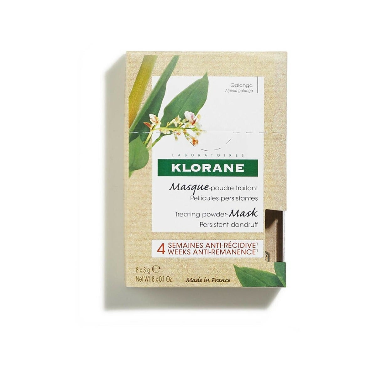 Klorane Masque en poudre au galanga 8 x 3 g
